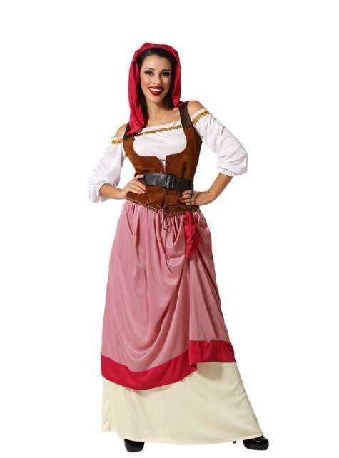 Disfraz de Posadera Medieval para mujer